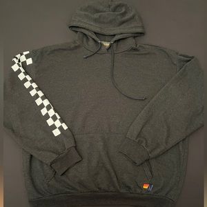 AVIATOR NATION CHECK SLEEVE HOODIE PULLOVER